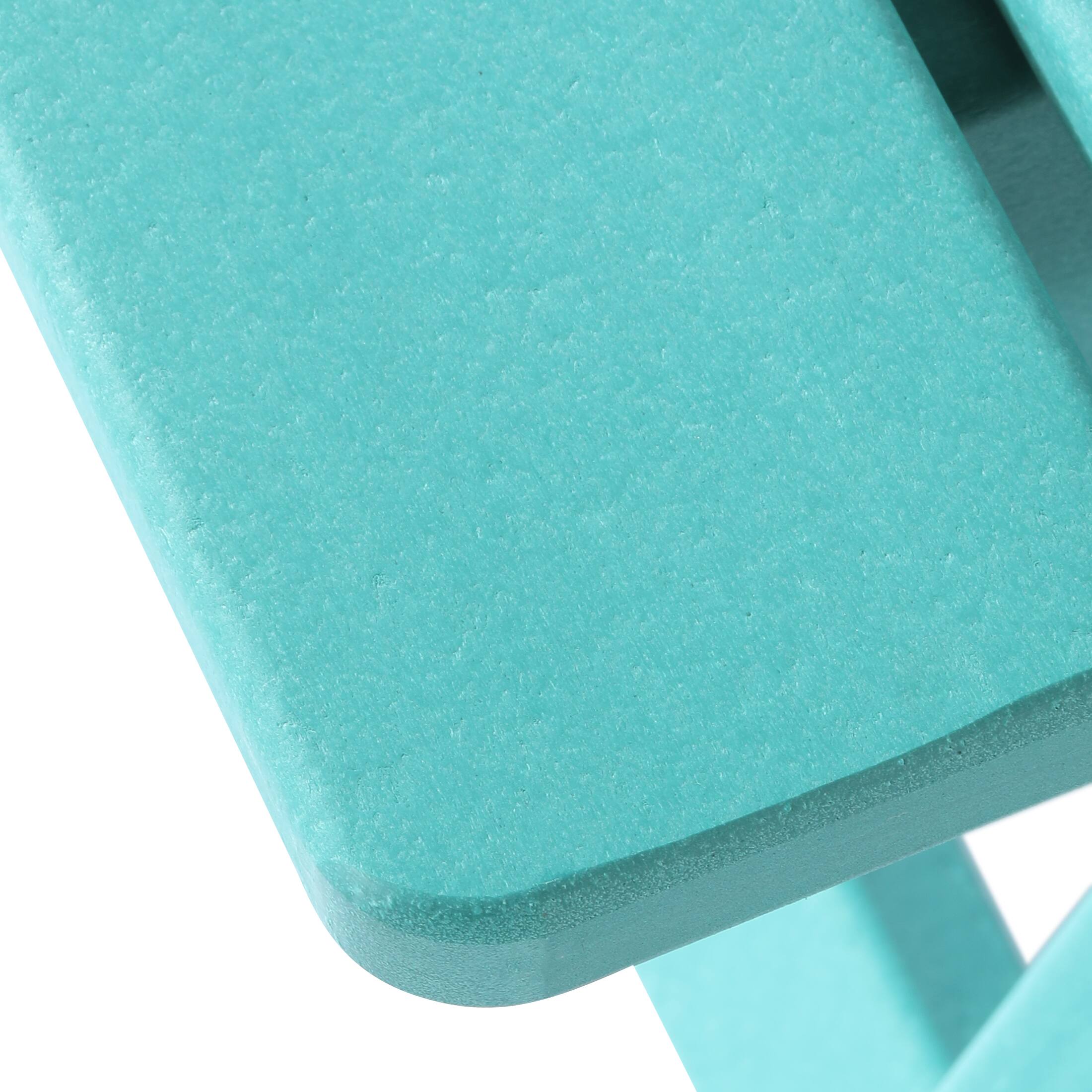 Alt View 2. WestinTrends - WestinTrends Malibu Outdoor Patio Kids HDPE Plastic Picnic Bench Table - Turquoise.