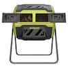 Front. Sun Joe - Sun Joe Dual Chamber Tumbling Composter, Advanced Aeration, 42 Gallon, SJ-CMPS1 - Black.