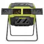 Front. Sun Joe - Sun Joe Dual Chamber Tumbling Composter, Advanced Aeration, 42 Gallon, SJ-CMPS1 - Black.