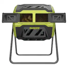 Sun Joe - Dual Chamber Tumbling Composter, Advanced Aeration, 42 Gallon, SJ-CMPS1 - Black