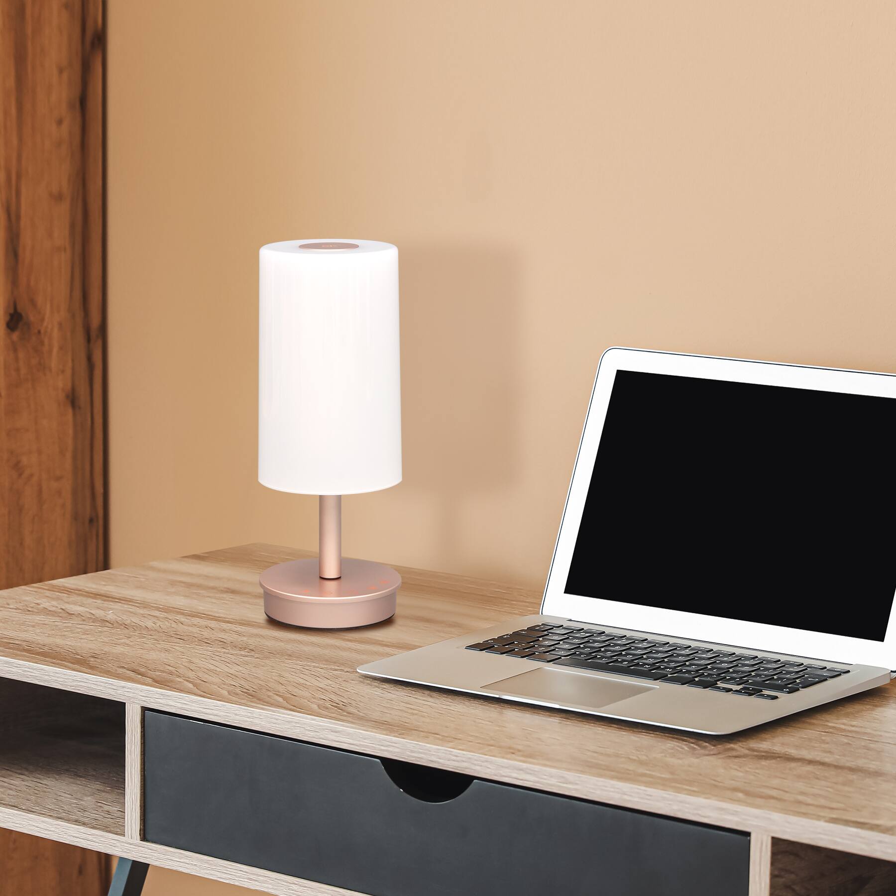 Alt View 1. UltraBrite - ROSEGOLD ULTRABRIGHT GLO LED DESKLAMP.