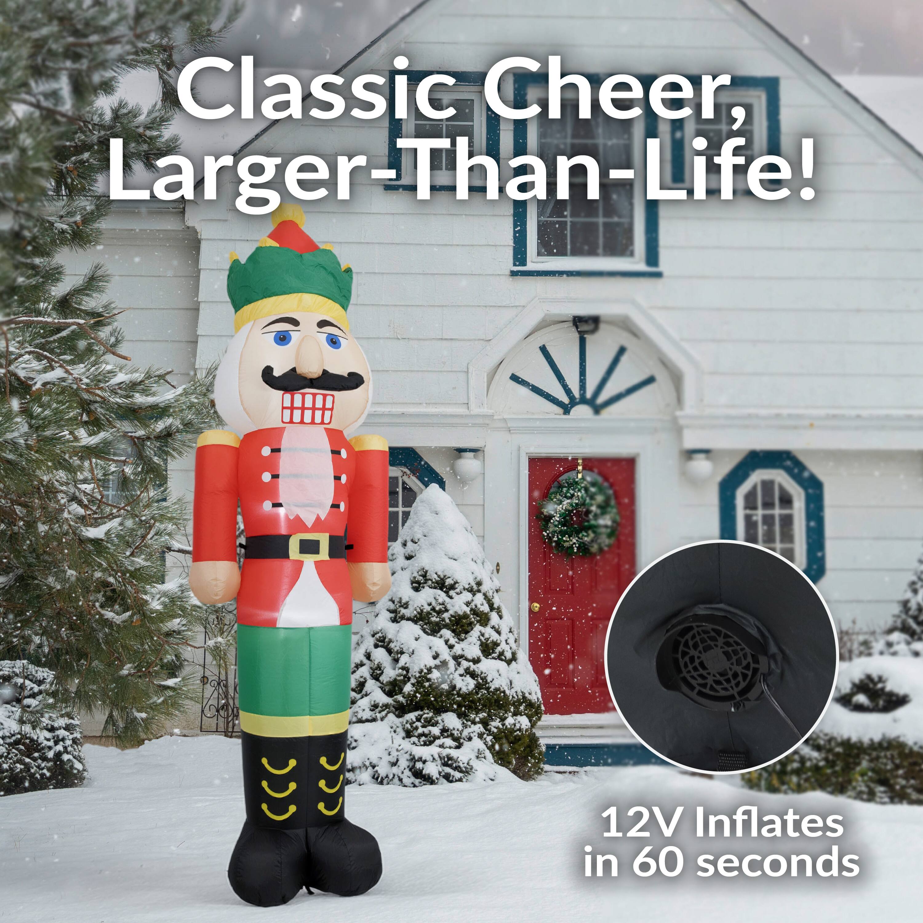 Classic Cheer, Larger-Than-Life!  
12V Inflates in 60 seconds