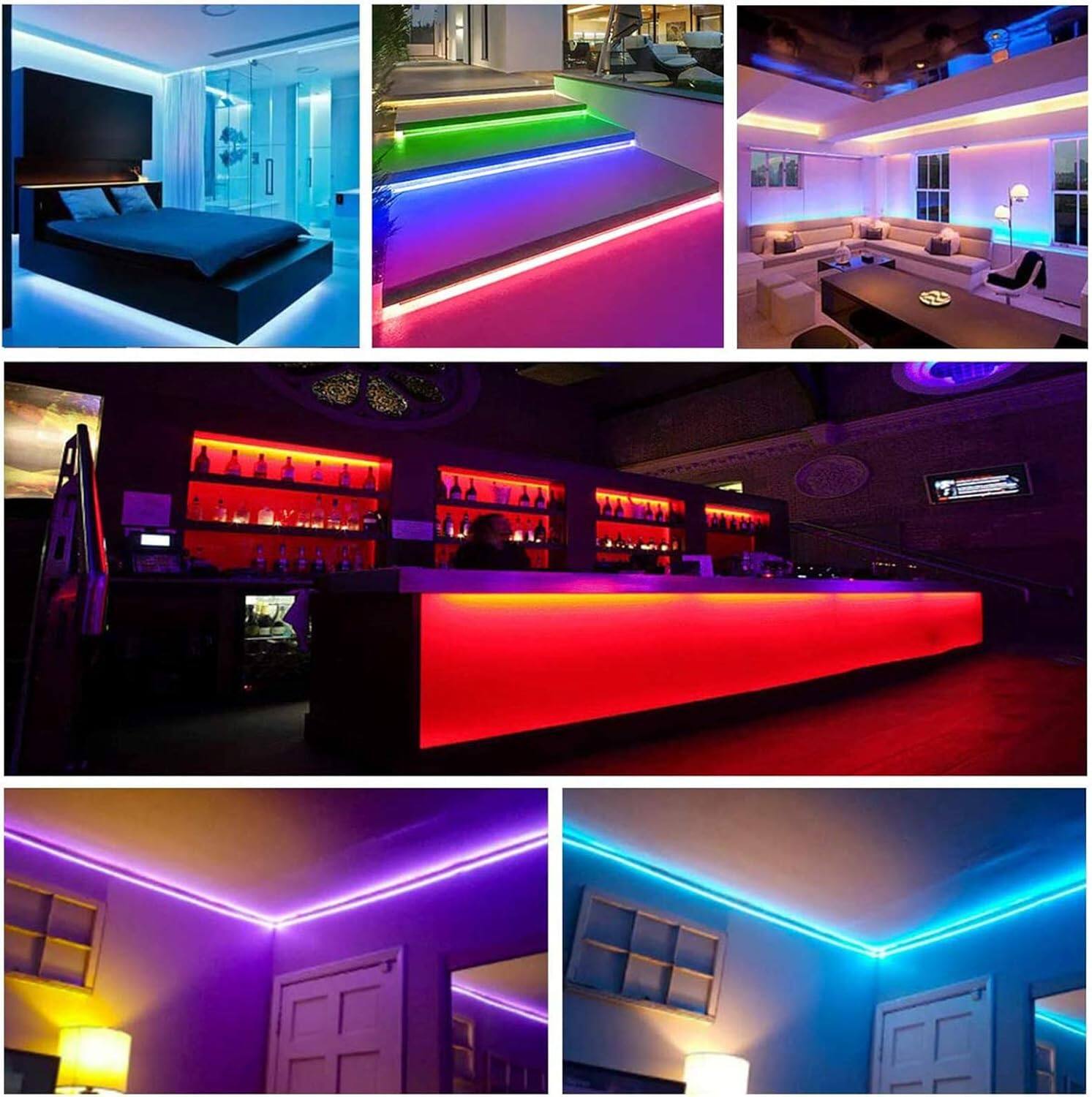 Back. ACJPR - Bluetooth RGB String Light Controller with 40-Key Remote, iOS/Android Compatible.