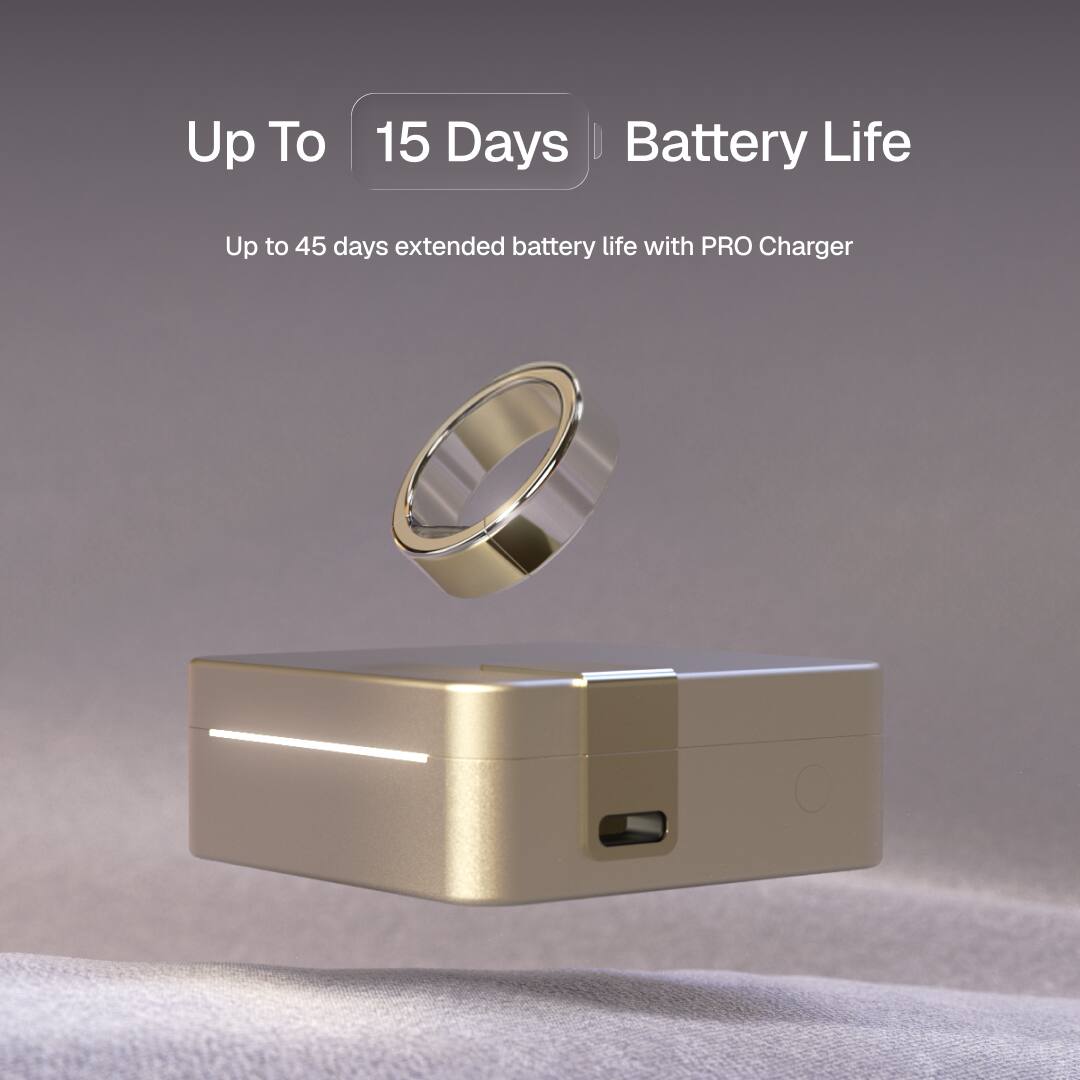 Up To 15 Days Battery Life  
Up to 45 days extended battery life with PRO Charger