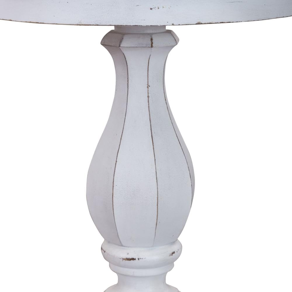 Back. Liberty Furniture Industries - Magnolia Manor Round Accent Table in Antique White - White.