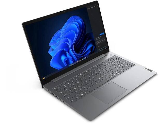Angle. Lenovo - V15 G6 15.6" Full HD Laptop - AMD Ryzen 7 170 - 16GB DDR5 Memory - 512GB SSD - Windows 11 Pro - Gray.