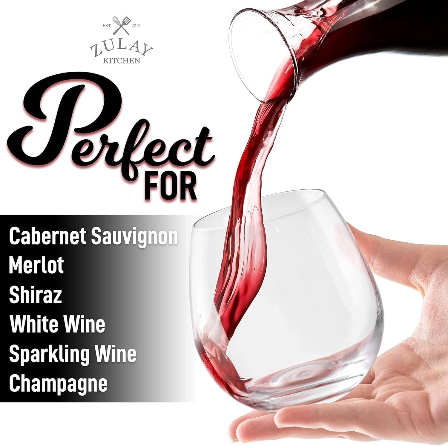 ZULAY KITCHEN  
EST 2015  

Perfect FOR  

Cabernet Sauvignon  
Merlot  
Shiraz  
White Wine  
Sparkling Wine  
Champagne