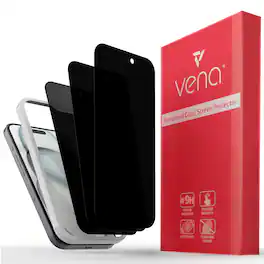 Vena - 3 Pack For iPhone 16 Plus Screen Protector Privacy Filter, Tempered Glass Screen Protector For iPhone 16 Plus - Clear