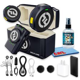 HollyView - Hollyland LARK M2 DUO Dual Wireless Camera Microphone 2 Person Bundle - Black