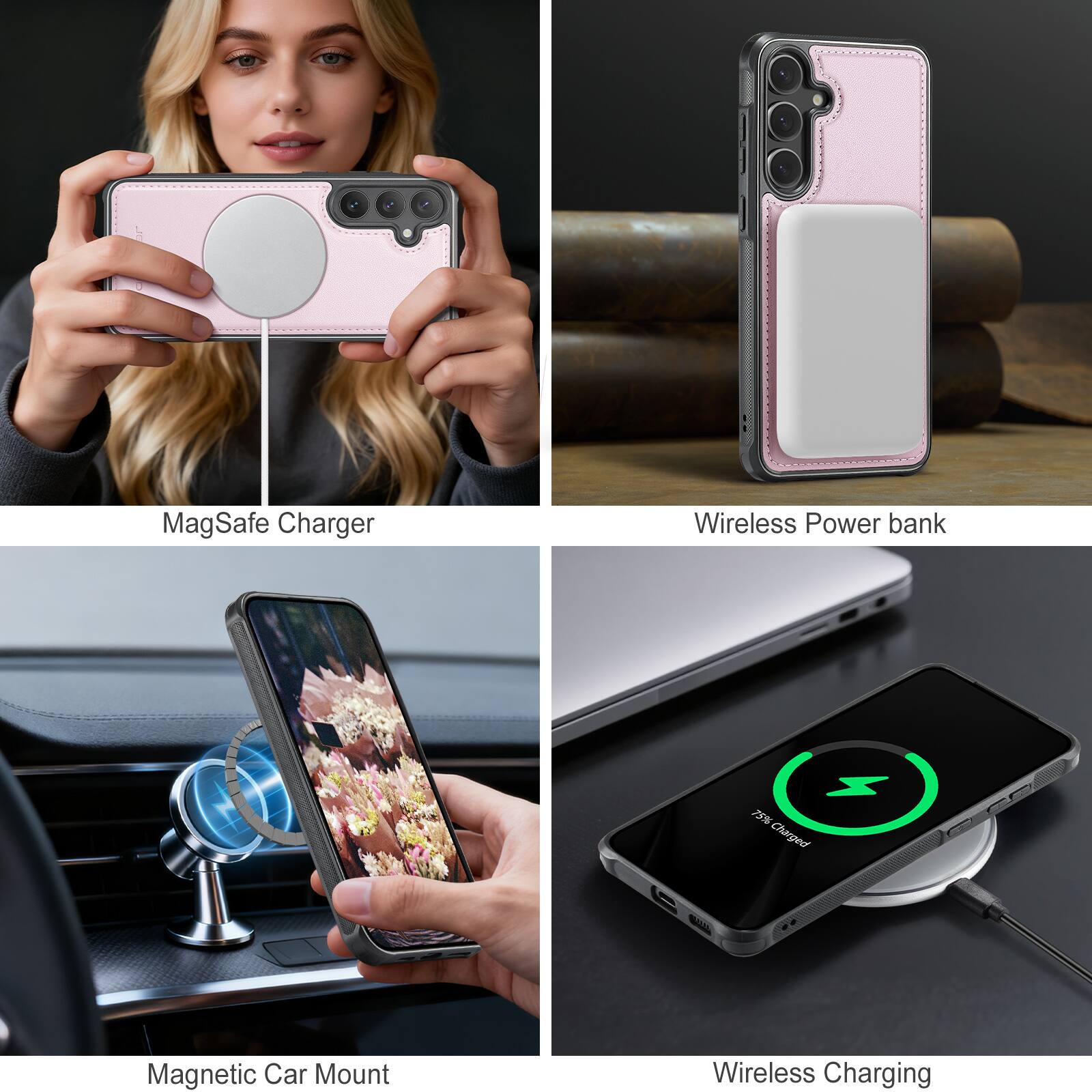 - MagSafe Charger
- Wireless Power Bank
- Magnetic Car Mount
- Wireless Charging