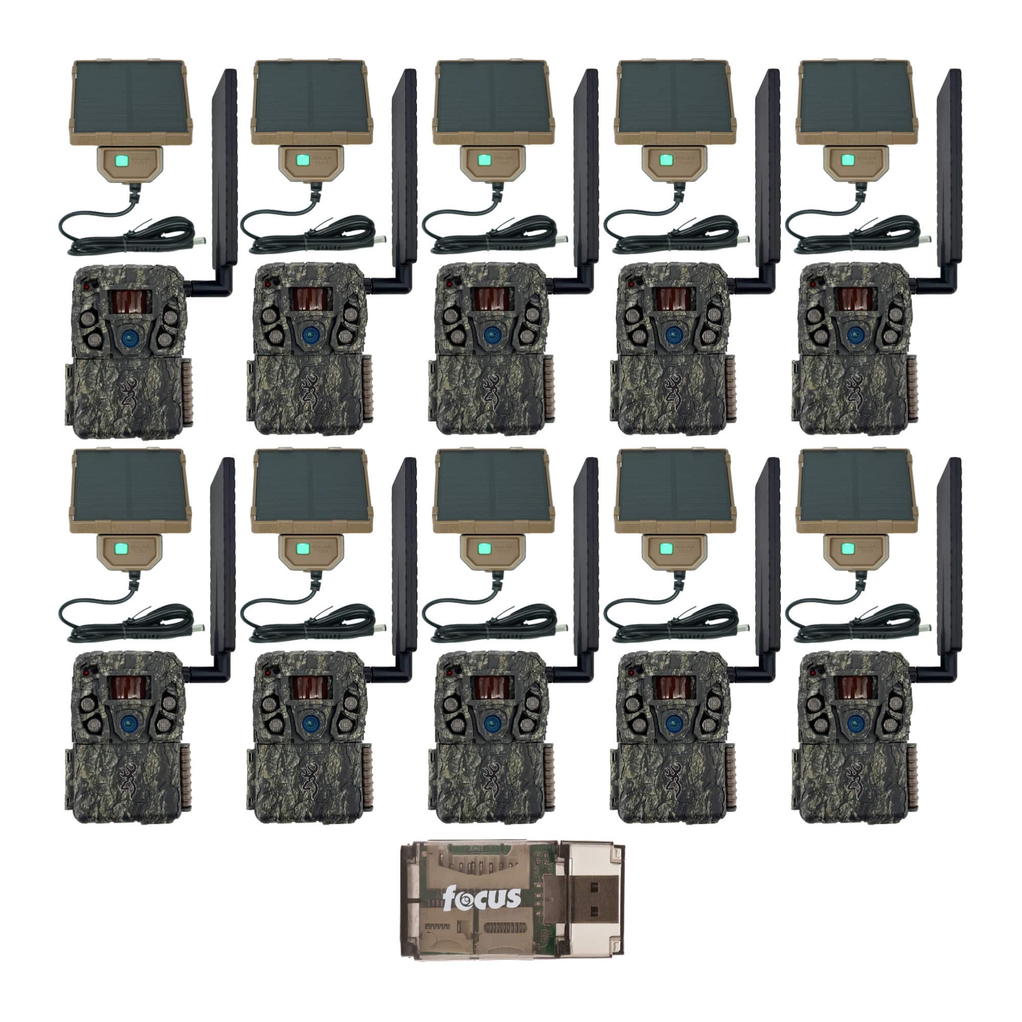 Front. Browning - Browning Trail Camera Defender Wireless Vision Pro HD AI Trail Camera (10-Pack).