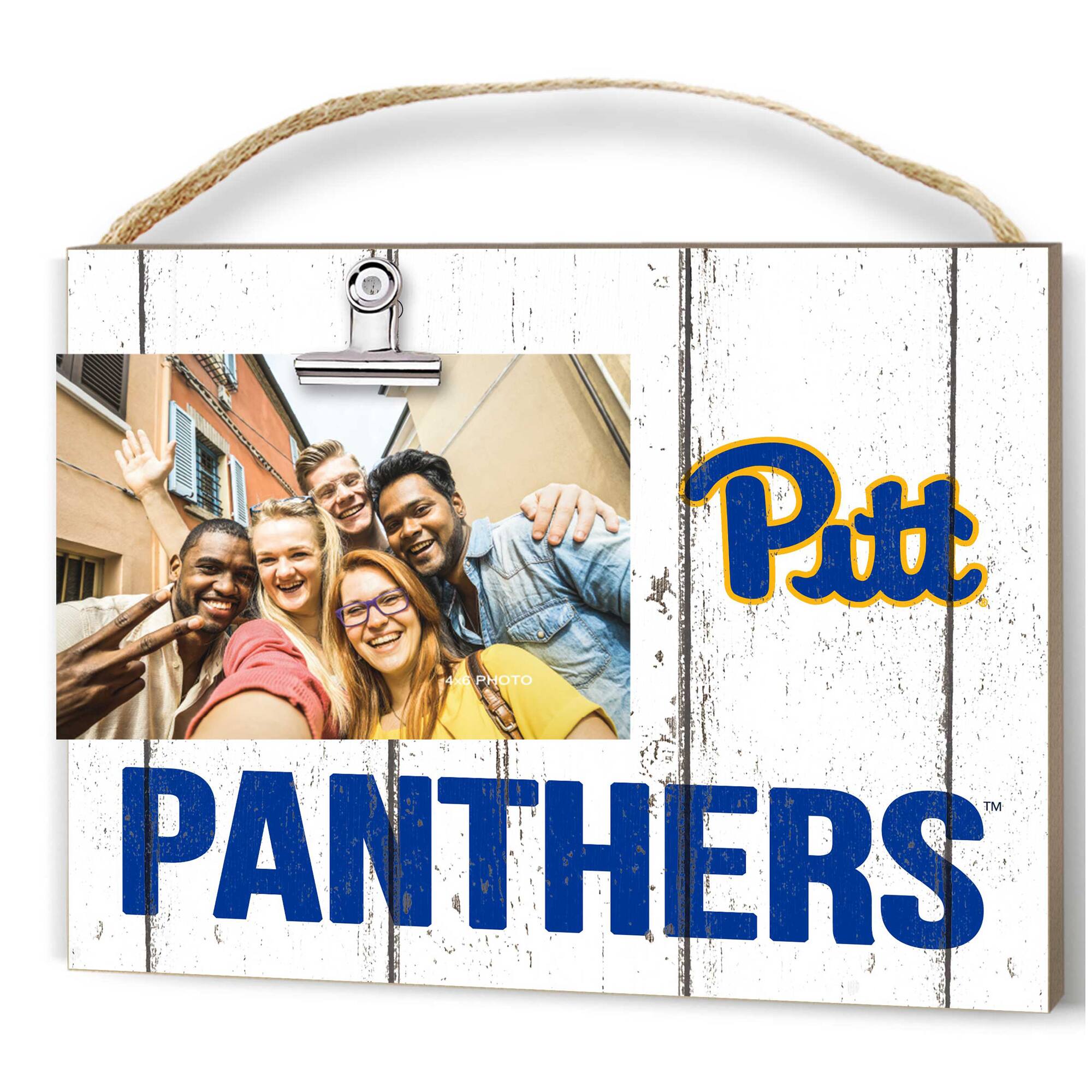 Pitt Panthers 8'' x 10'' Weathered Clip It Frame