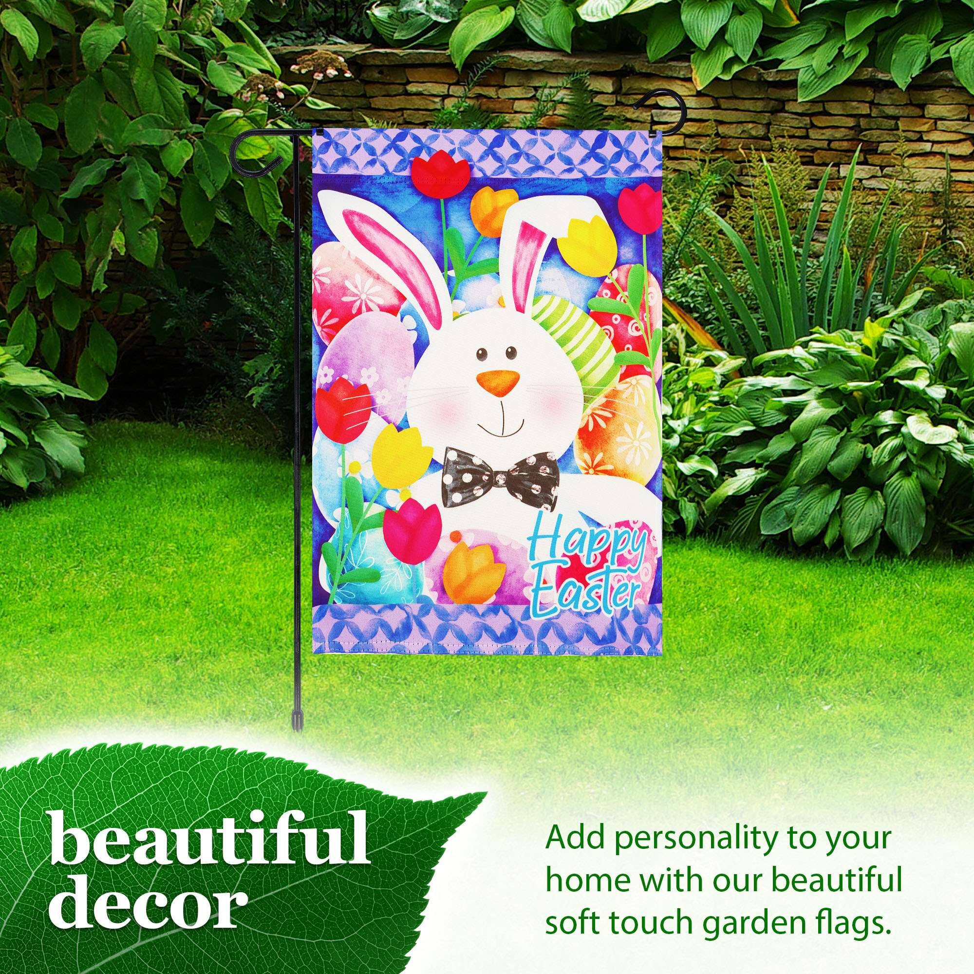 Happy Easter beautiful decor  
Add personality to your home with our beautiful soft touch garden flags.