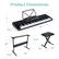 Product Dimensions
- Keyboard: 7" x 10.5" x 33"
- Stand: 28" x 15.5" x 32"
- Bench: 19.5" x 12" x 16"