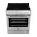 Alt View 1. Forno Appliances - Leonardo Espresso 5.0 cu. ft. Slide-In Oven Electric Convection Range in Stainless-Steel with Antique Brass Accents - Stainless steel.