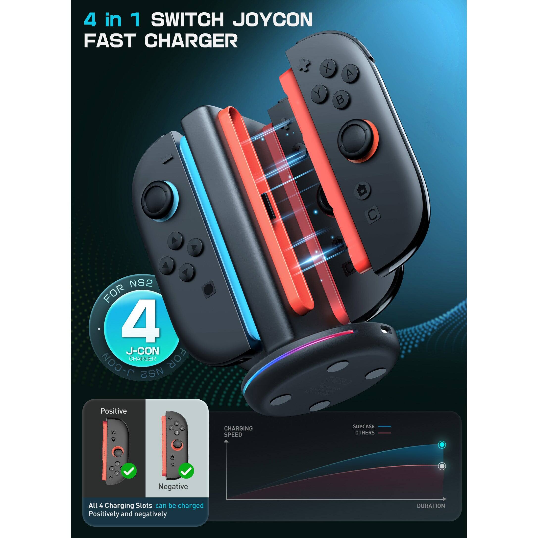 SUPCASE Charging Dock for Nintendo Switch 2 Joy Con – Dual Slot