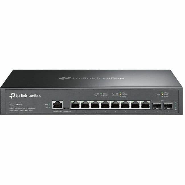 TP-Link - Omada 8-Port 2.5G L2+ Managed Switch - 8 Ports - Manageable - 2.5 Gigabit Ethernet, 10 Gigabit Ethernet - Unknown