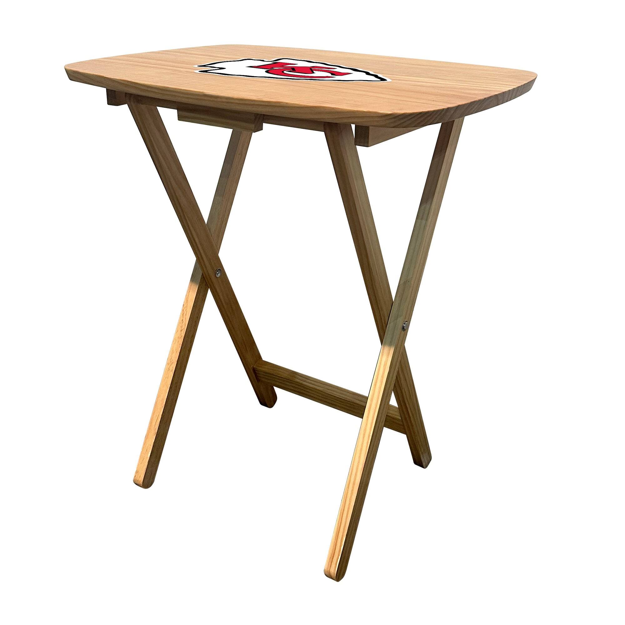 Front. Imperial - Kansas City Chiefs Large Folding TV Tray Table - Multicolor.