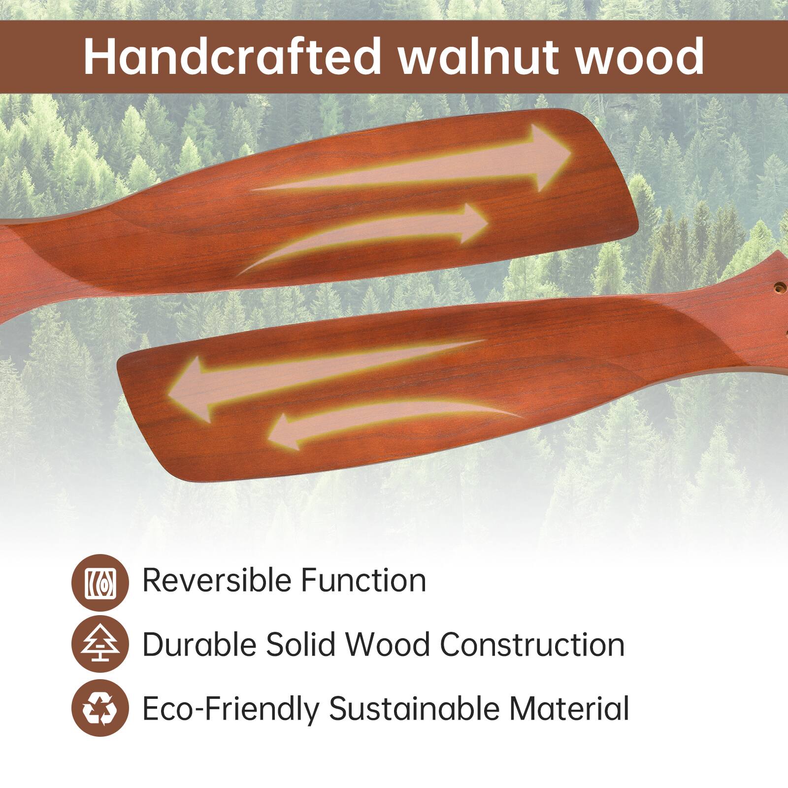 Handcrafted walnut wood

- Reversible Function
- Durable Solid Wood Construction
- Eco-Friendly Sustainable Material