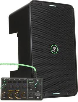 Mackie - Powered Speaker with 6-channel, 400W, Solid-state Powered Speaker with Breakaway Controller and Digital FX