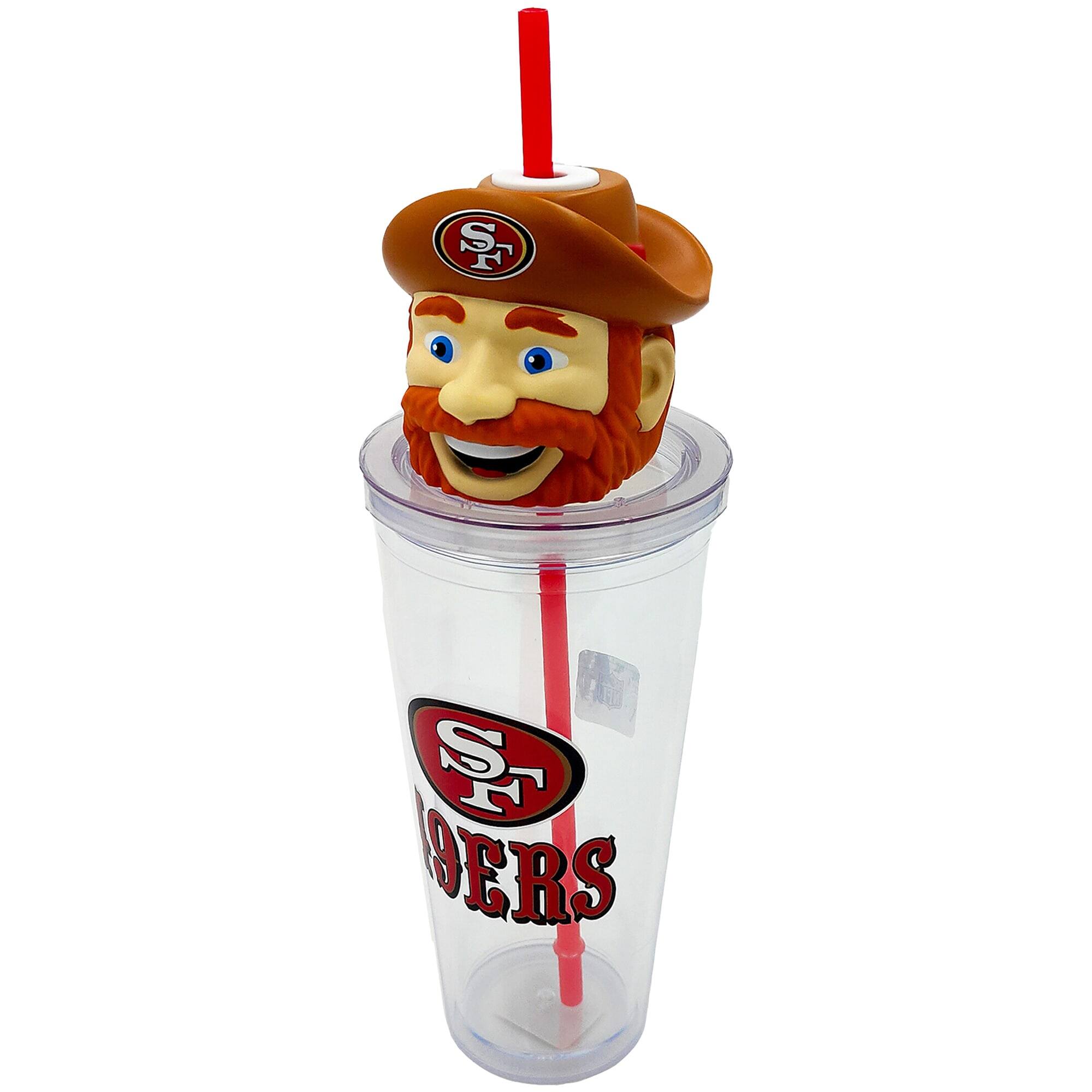 Alt View 1. Pegasus - San Francisco 49ers Mascot Lid 24oz. Sipper Cup - Multicolor.