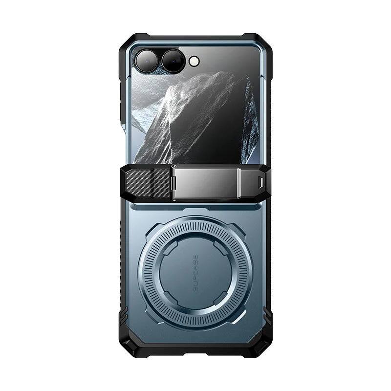 Alt View 8. SUPCASE - UB Grip MagSafe Case for Samsung Galaxy Z Flip 8 with Kickstand & Front Screen Protector - Tilt.