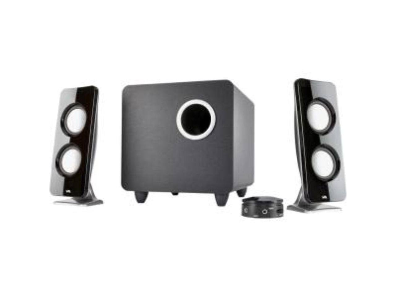 Alt View 5. Cyber Acoustics - Cyber Acoustics Curve Immersion 2.1 Speaker System - 30 W RMS - Black.