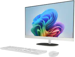 HP - Essential All-in-One Computer 23.8" FHD AMD Ryzen AI 5, 16 GB;512 GB SSD - Shell White