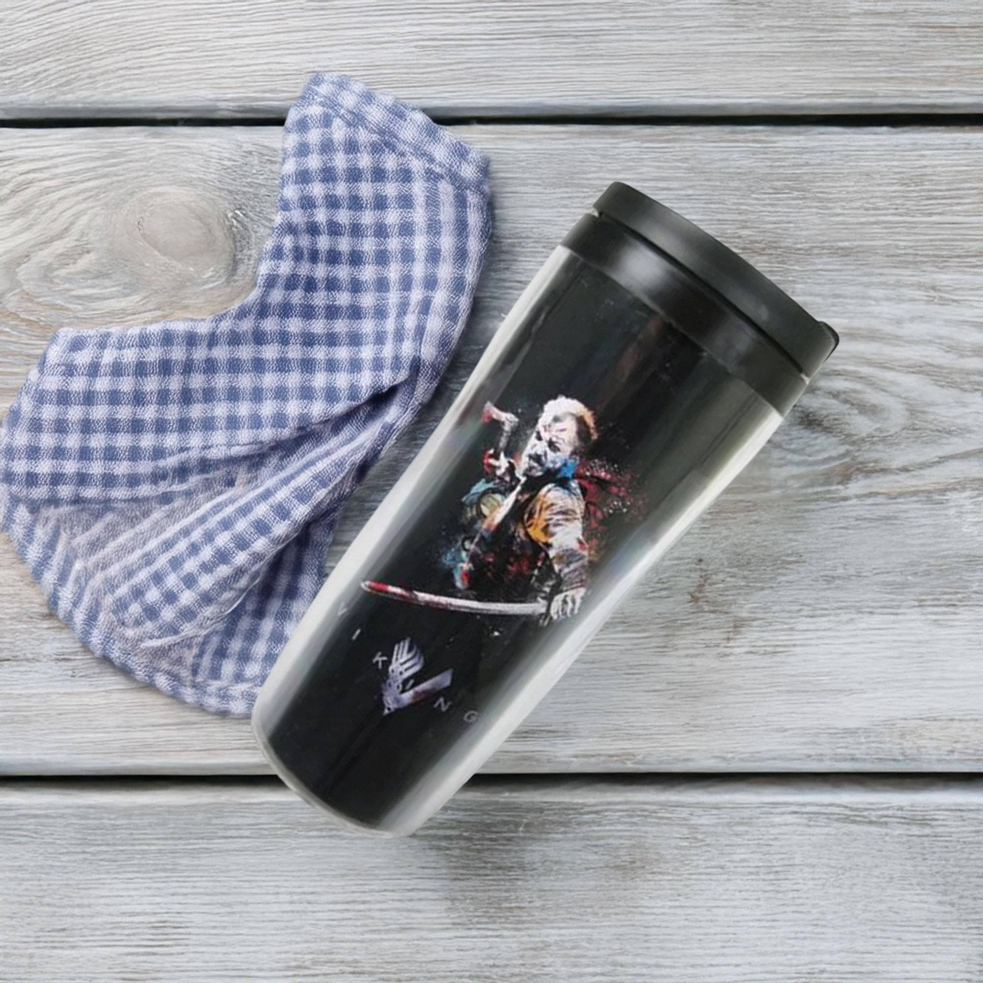 Alt View 1. Seven20 - Vikings Floki Fighting 10-oz Insulated Tumbler - Black.