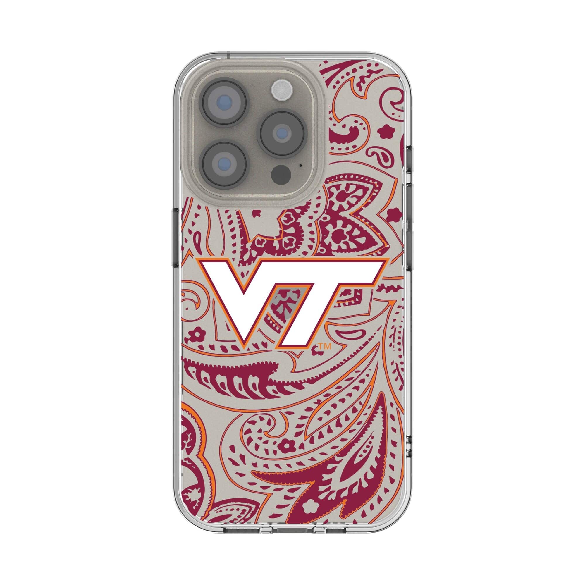 Keyscaper - NCAA - Virginia Tech Hokies iPhone Paisley Design Clear Case - 12/12 Pro - Multicolor price history on PriceWatchPro