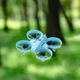 BEARSOLIM - 2.4G Anti-Interference Mini Drone with App Compatibility & LED Lights - Blue