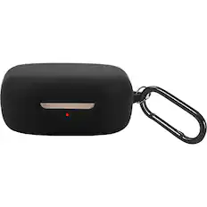 Front. SaharaCase - Venture Series Silicone Case for Shokz OpenFit and OpenFit 2 True Wireless Headphones - Black.