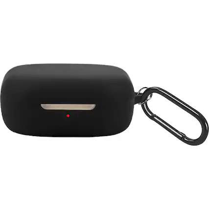 Front. SaharaCase - Venture Series Silicone Case for Shokz OpenFit and OpenFit 2 True Wireless Headphones - Black.