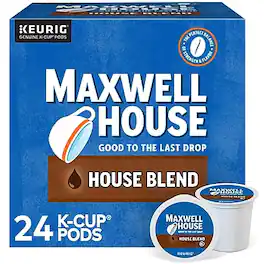 Maxwell House - House Blend Coffee Keurig® K-Cup® Pods, Medium Roast, 24/Box (5303)
