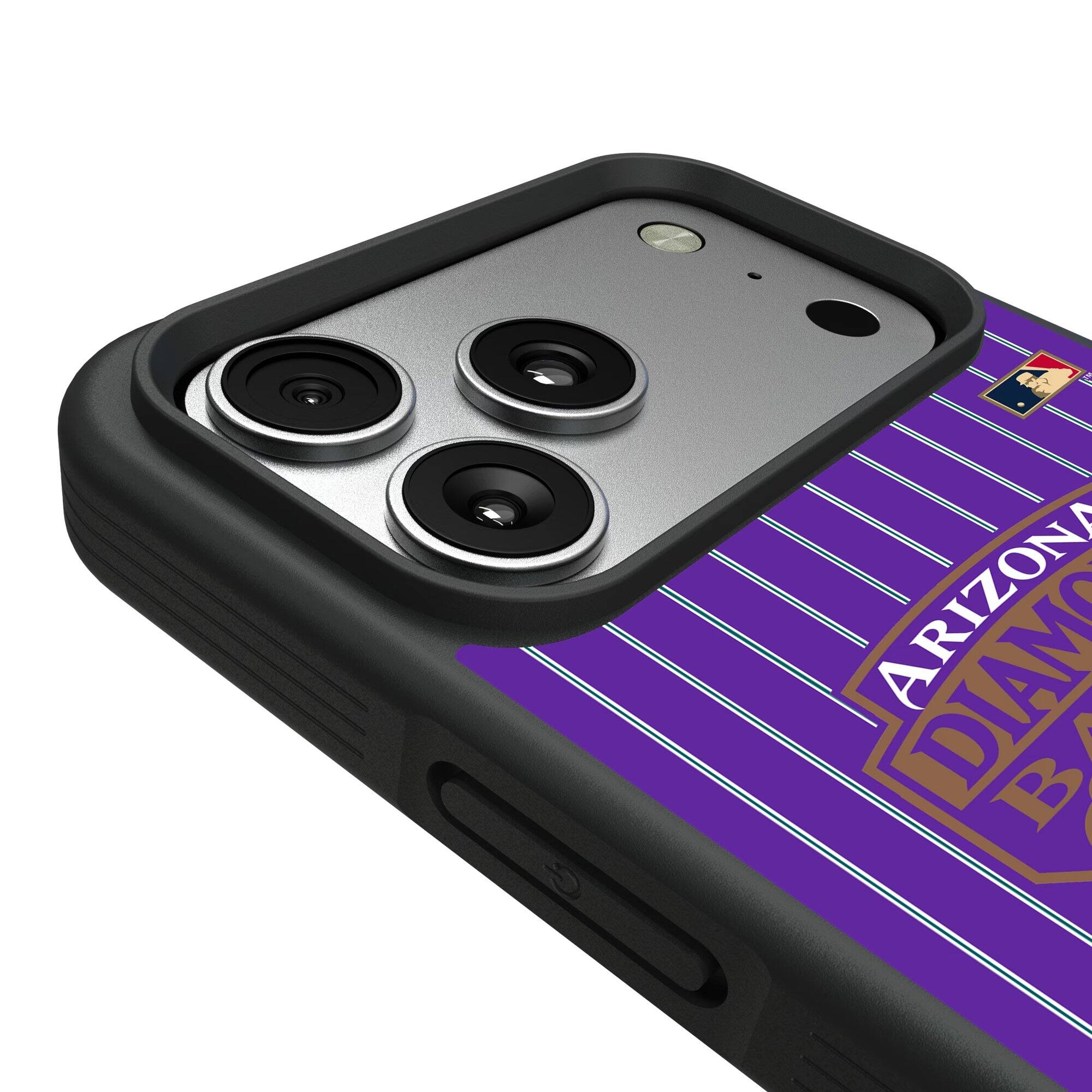 Alt View 2. Keyscaper - Arizona Diamondbacks Bump Case with 8.2ft Drop Protection - 15 - Multicolor.
