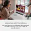Videochat with Confidence: Look your best, even in challenging light conditions, with HDR technology on the built-in 5MP IR pop-up webcam.
