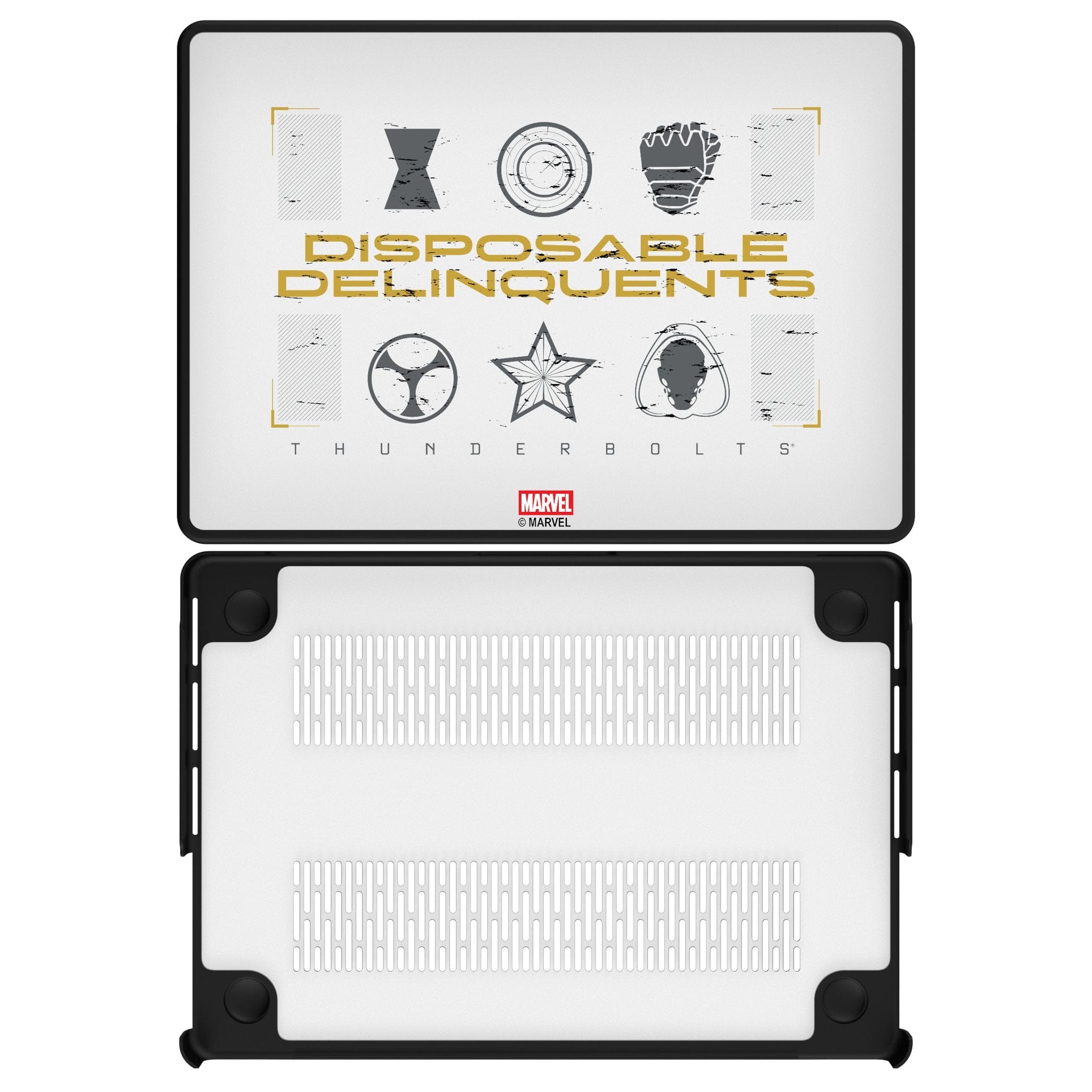 Keyscaper - Marvel Badge Laptop Case - Apple MacBook Pro 14-inch (2021)/(2023) - Thunderbolts 1