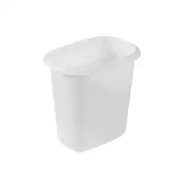 RubberMaid - 6 Quart Bedroom, Bathroom, and Office Wastebasket Trash Can - White