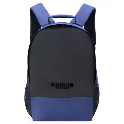 Front. Delsey - Jeep JS012C Dual Material Backpack - Navy.