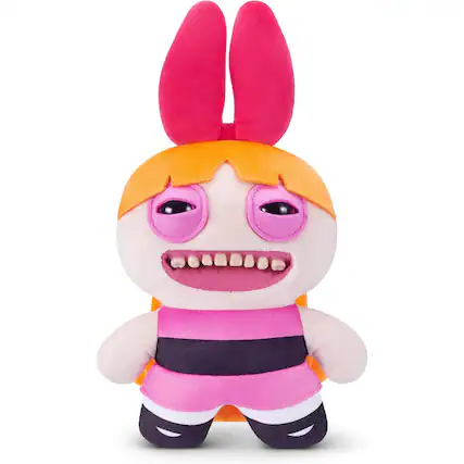 Front. Fuggler - Zuru Fuggler Powerpuff Girls Blossom Funny Ugly Monster Plush Toy 9 Inch - Pink.