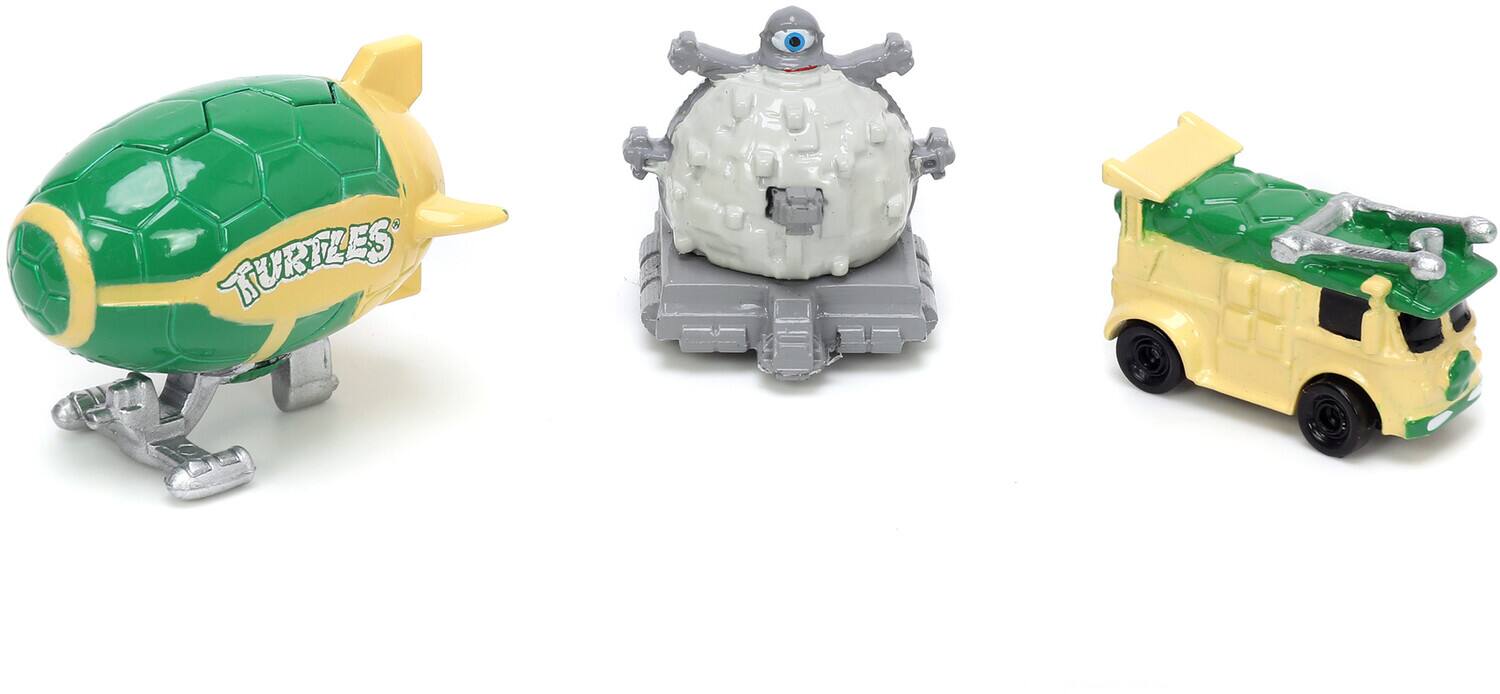 Alt View 1. Jada Toys - Jada Toys - Teenage Mutant Ninja Turtles - Nano Hollywood Rides - Diecast 3-Pack (Party Van/Turtle- COLLECTABLES - Mulitcolor.