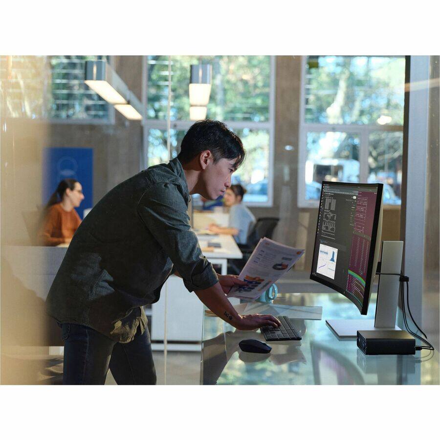 Alt View 2. HP - HP ZGX Nano G1n AI Station - Nvidia GB10 - 128GB - 1TB SSD - Blackwell GPU - Wi-Fi 7 - GDX OS (CZ2V2UT#ABA) - Black.