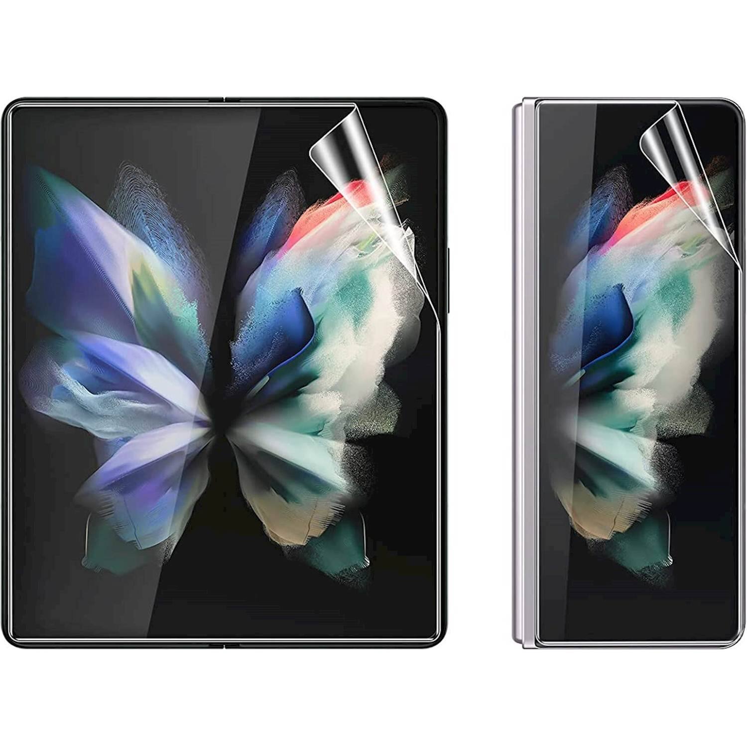 Alt View 11. SaharaCase - Full Body Film Screen Protector for Samsung Galaxy Z Fold3 5G - Clear.