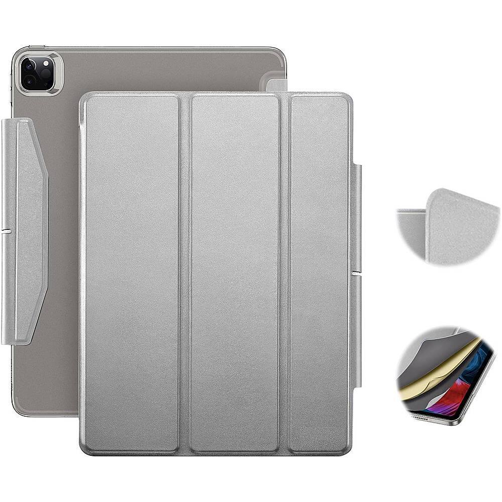 Alt View 15. SaharaCase - ESR Folio Case for Apple iPad Pro 12.9 (4th, 5th, and 6th Gen 2020-2022) - Gray.