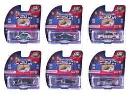 "Hot Pursuit" Series 47 Set of 6 Police Cars 1/64 Diecast Model Cars by Greenlight - Multicolor