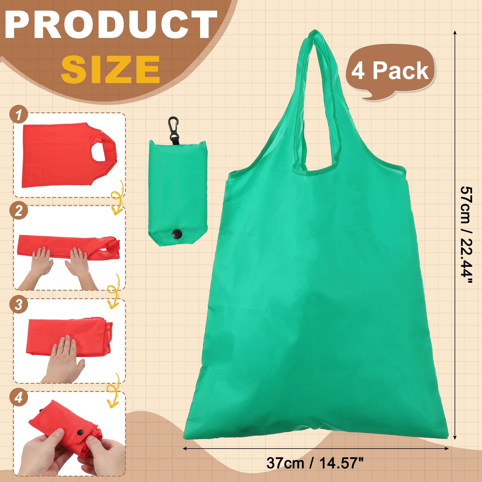PRODUCT SIZE

4 Pack

1. 57cm / 57cm / 22.44"
2. 37cm / 14.57"