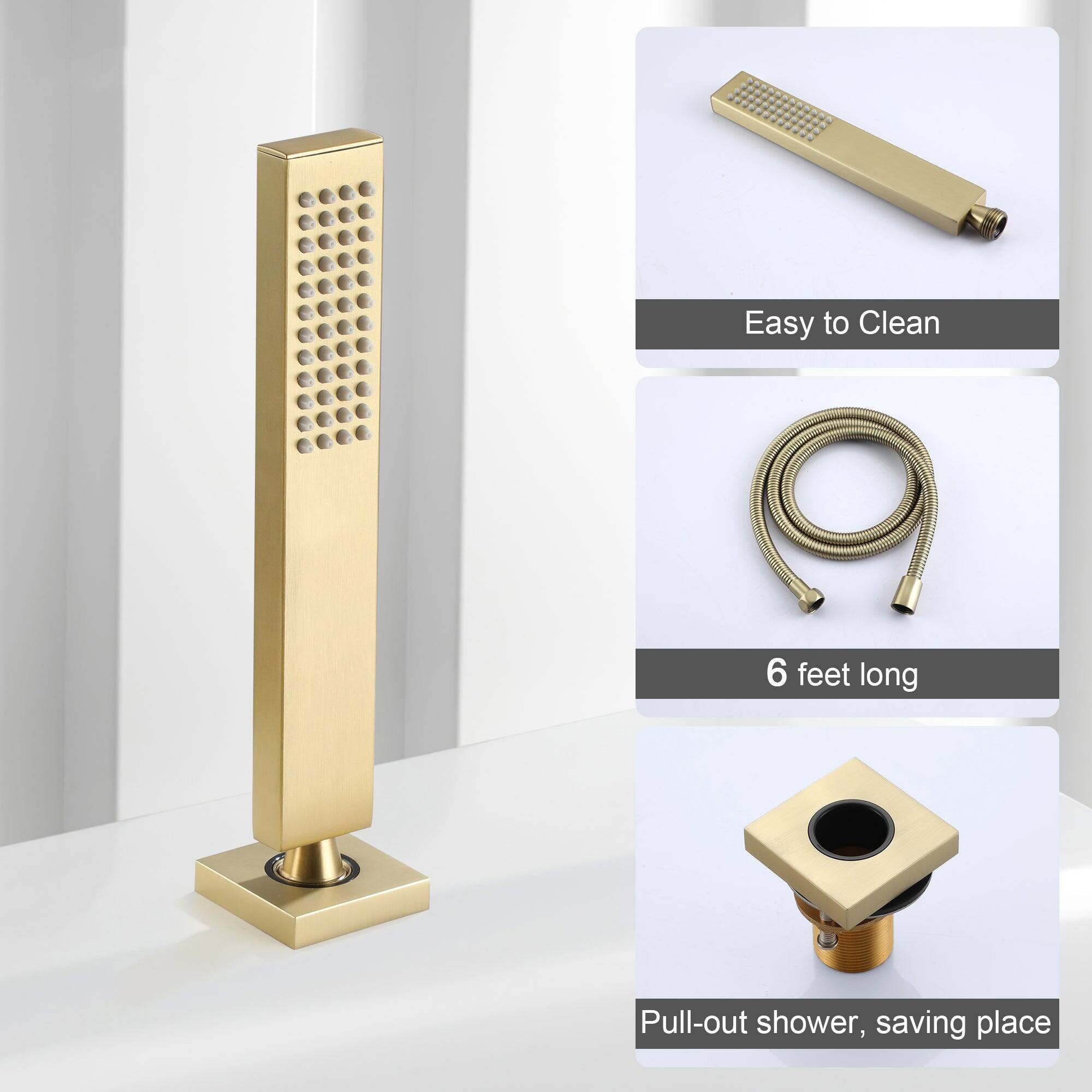 Easy to Clean
6 feet long
Pull-out shower, saving place