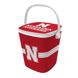 Indigo Falls - Nebraska Huskers 16-Quart Mini Cool Bar Cooler - White