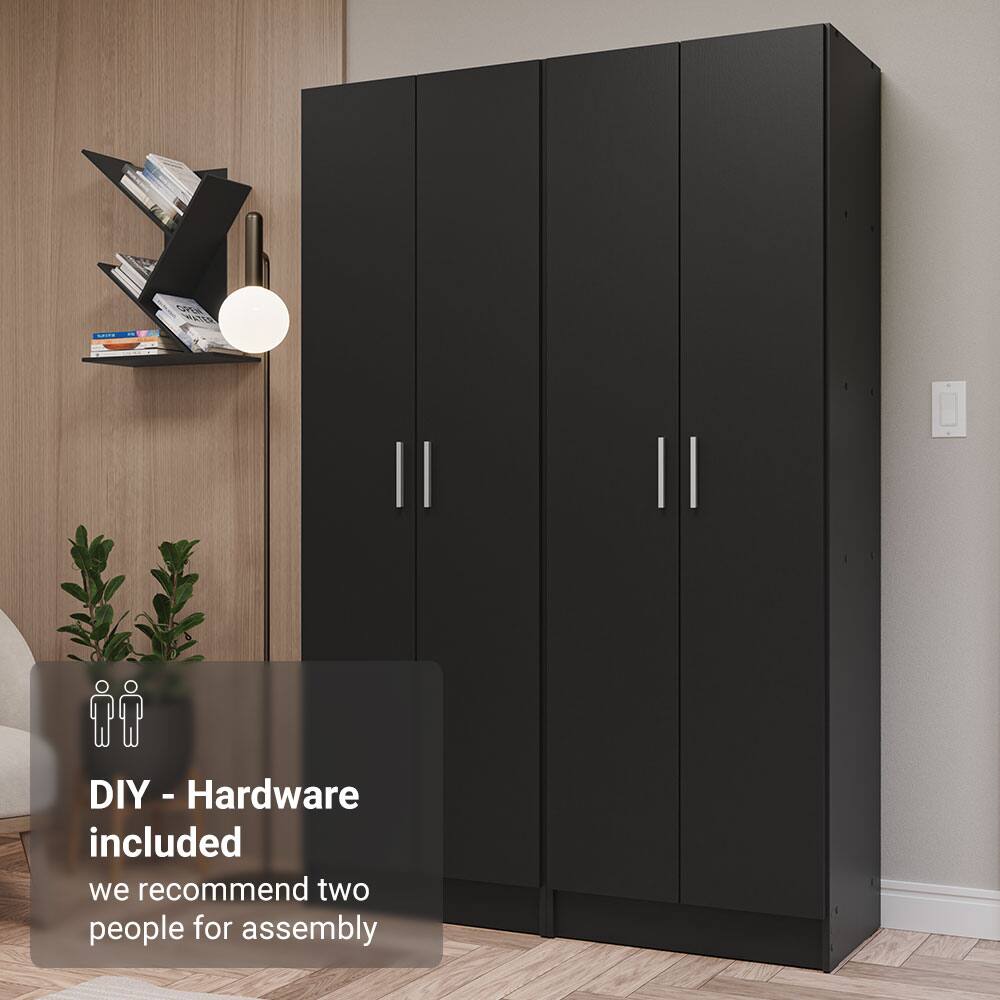 DIY - Hardware included  
we recommend two people for assembly