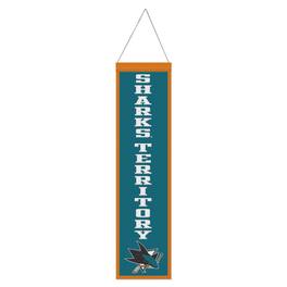 WinCraft - San Jose Sharks 8" x 32" Slogan Wool Banner - Multicolor